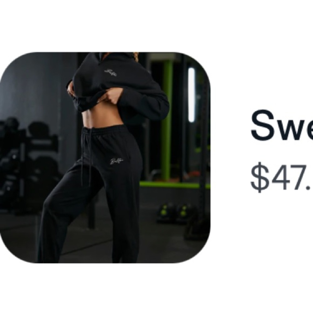 Oh Polly High Neck Sweater & Sweat Pants in Black